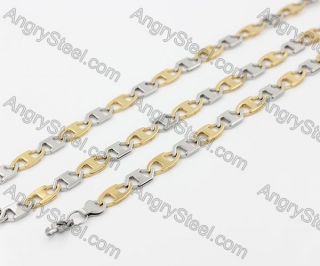 565/230×10 mm Bracelet and Necklace Set  KJS750090