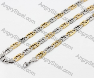 590/225×10.2 mm Bracelet and Necklace Set  KJS750093