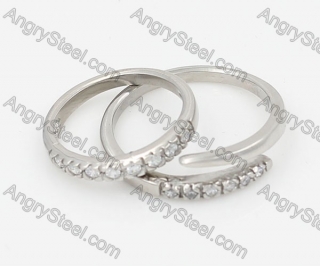 Stainless Steel Couple Rings KJR660125