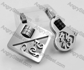 Stainless Steel Couple Pendants KJP050278