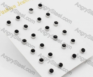 (price for 12 pairs) Steel Ear Stud KJE860005