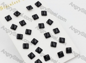 (price for 12 pairs) Steel Ear Stud KJE860012