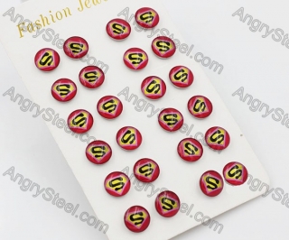 (price for 12 pairs) Steel Ear Stud KJE860013