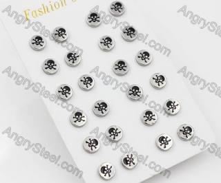 (price for 12 pairs) 8.1mm Steel Ear Stud KJE860020