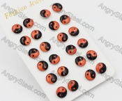 (price for 12 pairs) 9.8mm Steel Ear Stud KJE860025