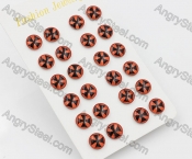 (price for 12 pairs) 9.8mm Steel Ear Stud KJE860030