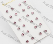 (price for 12 pairs) 4.1mm Steel Ear Stud KJE860051