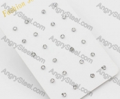 (price for 12 pairs) 4.1mm Steel Ear Stud KJE860053