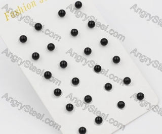 (price for 12 pairs) 6.1mm Steel Ear Stud KJE860055