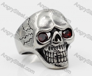 Stainless Steel Skull Ring KJR370646