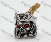 Stainless Steel Skull Ring KJR090413