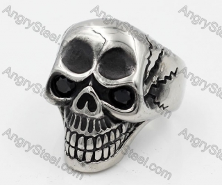 Stainless Steel Skull Ring KJR540031