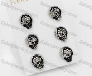 Stainless Steel Skull Ear Studs KJR830012