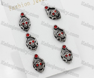 Stainless Steel Skull Ear Studs KJR830015