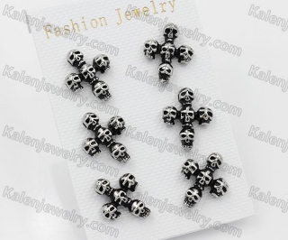 Stainless Steel Skull Ear Studs KJR830017