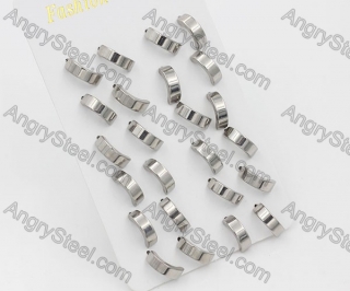 (price for 12 pairs) Steel Ear Stud KJE860065