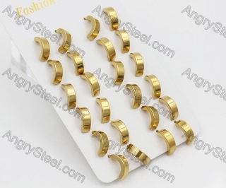 (price for 12 pairs) Steel Ear Stud KJE860066