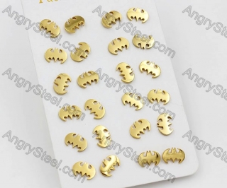 (price for 12 pairs) Steel Ear Stud KJE860068