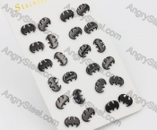 (price for 12 pairs) Steel Ear Stud KJE860070