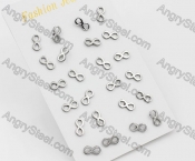 (price for 12 pairs) Steel Ear Stud KJE860071