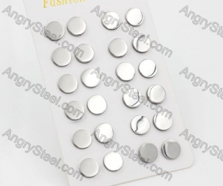 (price for 12 pairs) Steel Ear Stud KJE860073