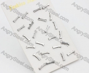 (price for 12 pairs) Steel Ear Stud KJE860081