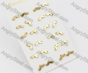 (price for 12 pairs) Steel Ear Stud KJE860082