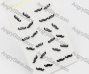 (price for 12 pairs) Steel Ear Stud KJE860083