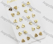 (price for 12 pairs) Steel Ear Stud KJE860090