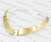 Stainless Steel Collar Necklace KJN870021