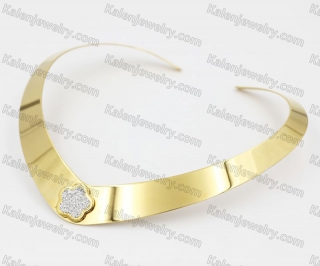 Stainless Steel Collar Necklace KJN870021