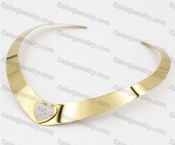 Stainless Steel Collar Necklace KJN870022