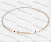 Stainless Steel Collar Necklace KJN870027