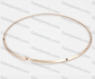 Stainless Steel Collar Necklace KJN870027