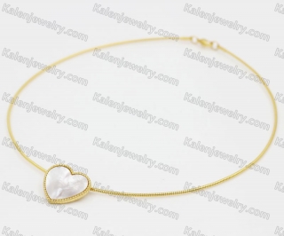 Stainless Steel Collar Necklace KJN870037