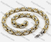 11.5mm Wide Stainless Steel Necklace KJN520006