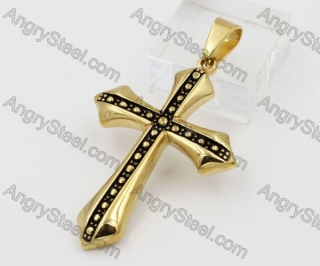 Stainless Steel Cross Pendant KJP051455