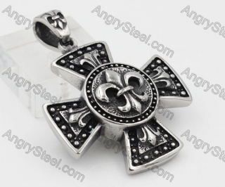 Stainless Steel Cross Pendant KJP370090