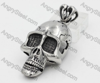 Stainless Steel Skull Pendant KJP370093