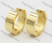 Gold Stainless Steel Earrings KJE051445