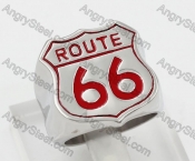 Stainless Steel Route 66 Ring KJR560047