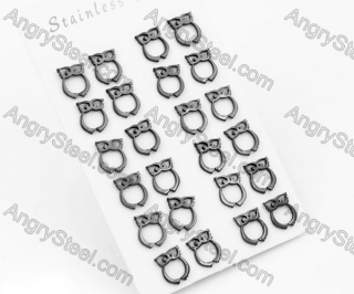 (price for 12 pairs) Steel Ear Stud KJE860096