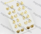 (price for 12 pairs) Steel Ear Stud KJE860100