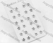 (price for 12 pairs) Steel Ear Stud KJE860101