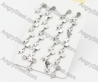 (price for 12 pairs) Steel Ear Stud KJE860109