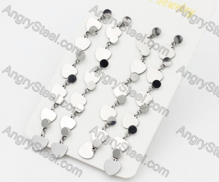 (price for 12 pairs) Steel Ear Stud KJE860110