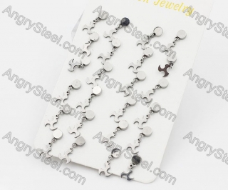 (price for 12 pairs) Steel Ear Stud KJE860113