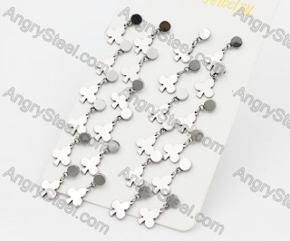 (price for 12 pairs) Steel Ear Stud KJE860114