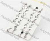 (price for 12 pairs) Steel Ear Stud KJE860115