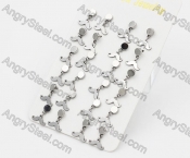 (price for 12 pairs) Steel Ear Stud KJE860116